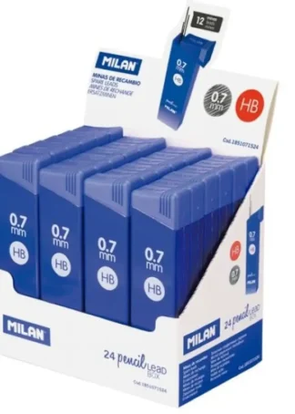 EXP 24 CAJAS CON 12 MINAS GRAFITO 0,7MM HB