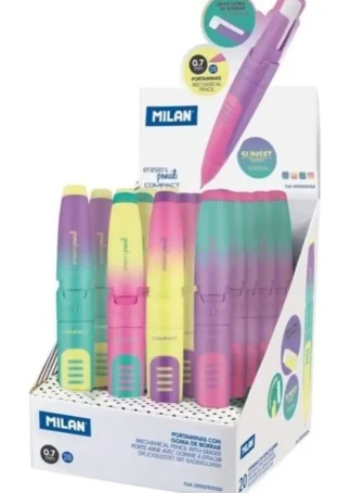 EXP 20 PORTAMINAS COMPACT SUNSET 0,7 MM 2B