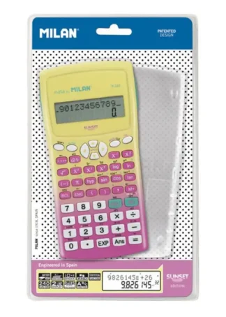 CALCULADORA CIENTIFICA M240 MILAN 240 FUNCIONES SUNSET ROSA