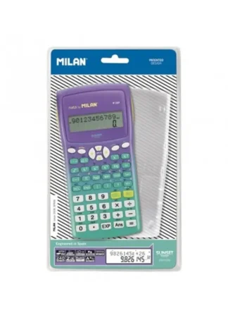 CALCULADORA CIENTIFICA M240 MILAN 240 FUNCIONES SUNSET VERD