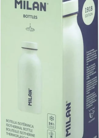 BOTELLA ISOTERMICA 354ML MILAN 1918 17,1X6,85CM VERDE