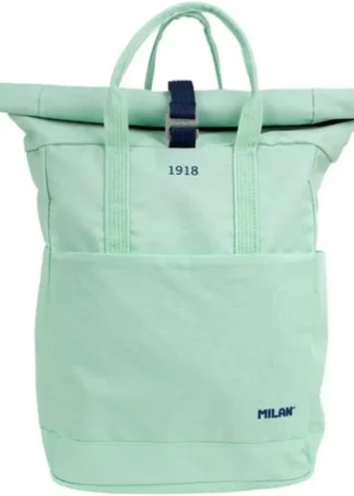 MOCHILA CON CIERRE SUPERIOR ENROLLABLE SERIE 1918 VERDE