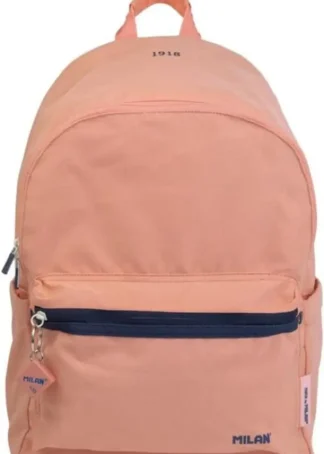 MOCHILA ESCOLAR DOBLE SERIE 1918 ROSA 41X30X18CM