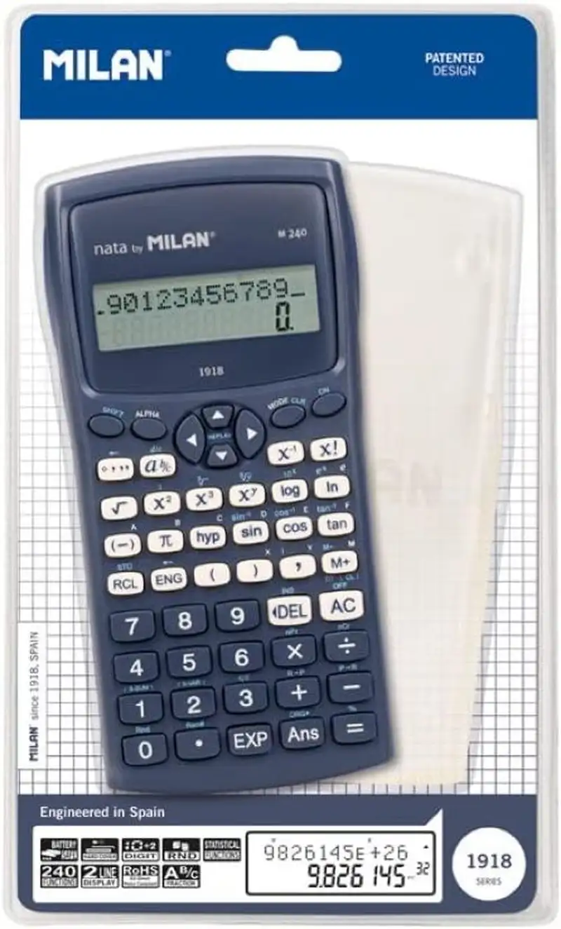 CALCULADORA CIENTIFICA M240 SERIE 1918 AZUL 240FUNCIONES