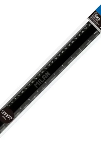 REGLA 30CM FLEX&RESISTANT COLOR NEGRO SERIE SHADOW
