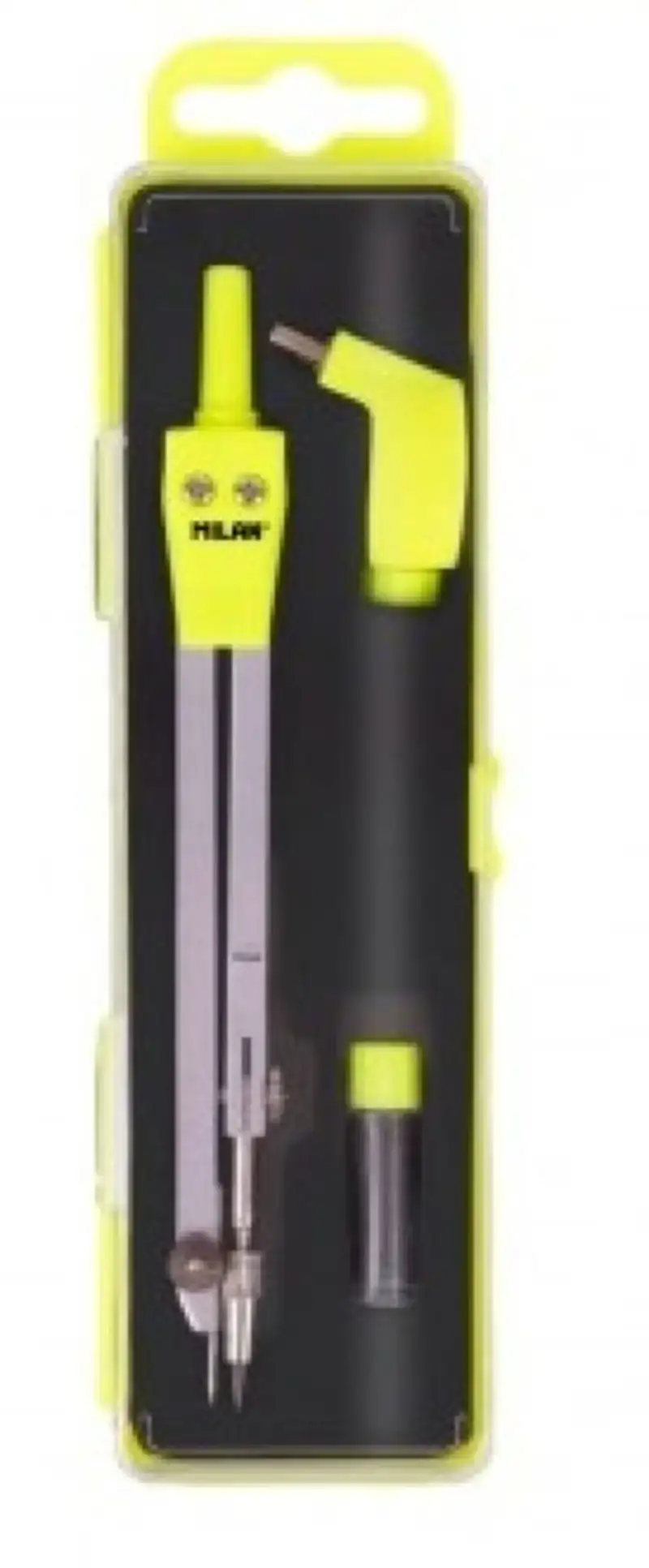 ESTUCHE COMPAS ESCOLAR 3 PIEZAS CON ADAPTADOR UNIVERSAL