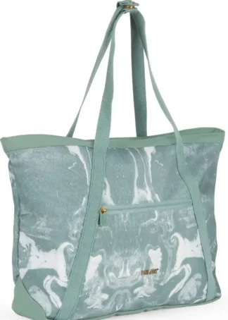 BOLSO SHOPPER GRANDE SERIE LAVA VERDE 52X36X3CM MILAN