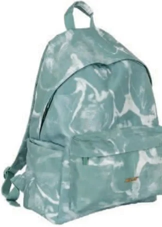 MOCHILA ESCOLAR CLASICA 2 CREMALLERAS 22L SERIE LAVA VERDE