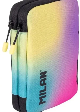 PLUMIER 2 PISOS CON CONTENIDO COLECCION SUNSET NEGRO