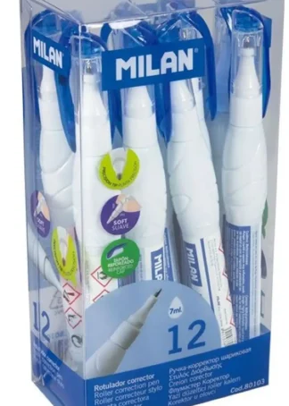 EXP 12 BOLIGRAFO CORRECTOR 7ML MILAN