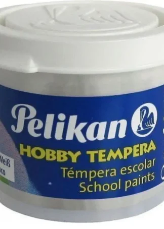C/6 BOTES TEMPERA PELIKAN 40ML COLOR BLANCO Nº4