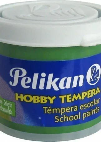 C/6 BOTES TEMPERA PELIKAN 40ML COLOR VERDE AMARILLENT Nº155