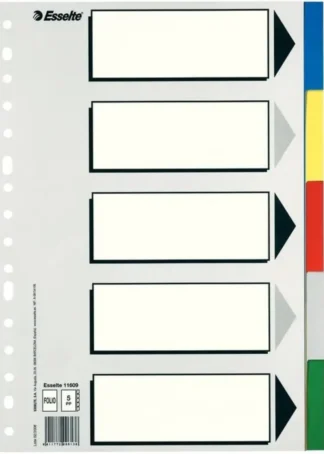 BOLSA SEPARADORES Fº 5 PESTAÑAS MULTITALADRO PP