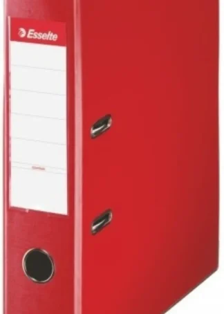 ARCHIVADOR PALANCA Fº 75MM CARTON FORRADO PLASTICO ROJO