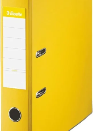 ARCHIVADOR PALANCA Fº 75MM CARTON FORRADO PLASTICO AMARILLO