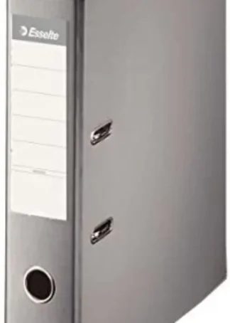 ARCHIVADOR A4 PALANCA 75MM CARTON FORRADO PLASTICO GRIS