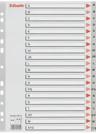 BOLSA INDICE ALFABETICO A4 MULTITALADRO