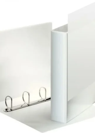 CARPETA CANGURO A4 4 ANILLAS 40MM MIXTAS COLOR BLANCO