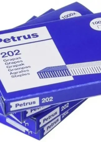 C/20 CAJAS DE 1000 GRAPAS PETRUS 202 GALVANIZADAS