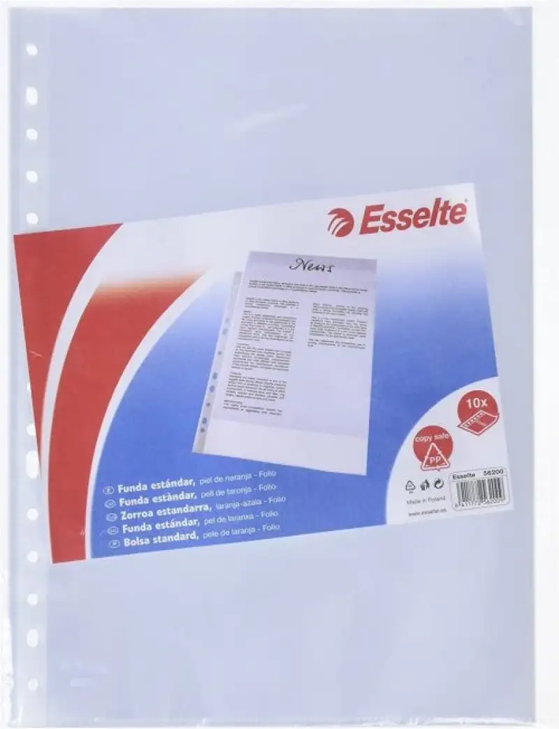 PAQ/10 FUNDAS Fº MULTITALADRO PP 80 MC PIEL DE NARANJA