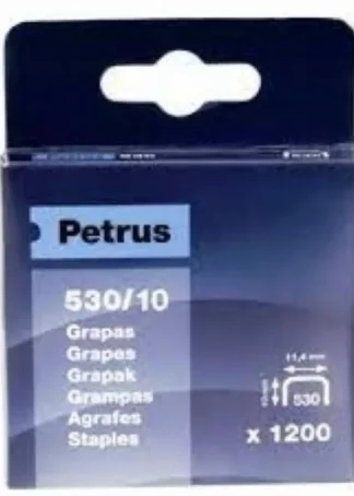 CAJA 1200 GRAPAS PETRUS Nº530/10 COBREADA