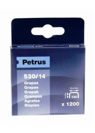 CAJA 1200 GRAPAS PETRUS Nº530/14 COBREADA