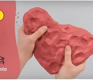 PASTA PARA MODELAR AIR DRY CLAY JOVI 500G TERRACOTA