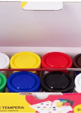 ESTUCHE 7 BOTES TEMPERA JOVI 35ML COLORES BASICOS