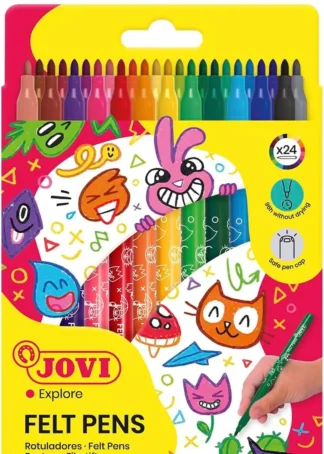 ESTUCHE 24 ROTULADORES JOVI PUNTA FINA