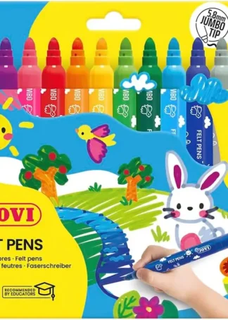 ESTUCHE 12 ROTULADORES JOVI MAXI PUNTA GRUESA