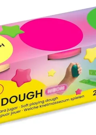 PACK 3 BOTES BLANDIVER SOFT DOUGH 110G COLORES NEON