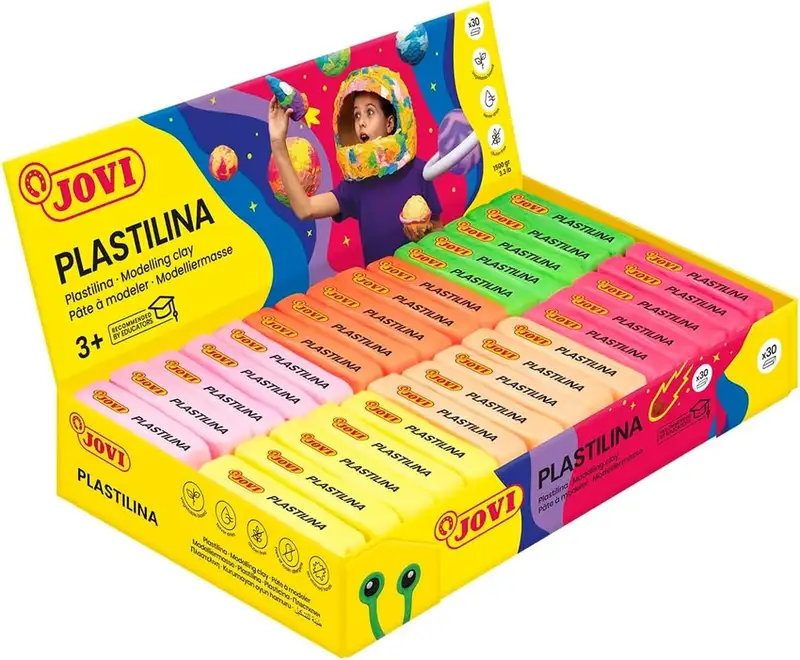 C/30 TACOS PLASTILINA NEON JOVI 70F PEQUEÑA 50G. SURTIDO