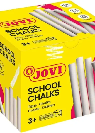 CAJA 100 TIZAS BLANCAS ANTIPOLVO JOVI