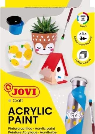 ESTUCHE 6 BOTES JOVIDECOR 55ML COLORES SURTIDOS