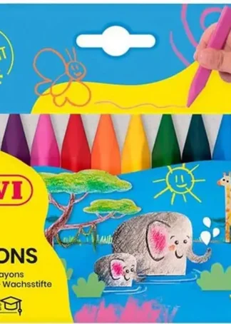 ESTUCHE 12 CERAS TRIANGULARES JOVICOLOR TRIWAX