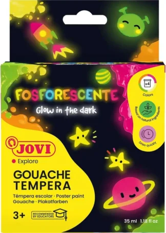 C/4 BOTE TEMPERA FOSFORESCENTE COLORES SURTIDOS 55ML