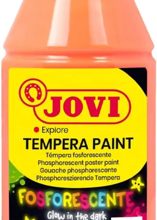 BOTELLA TEMPERA FOSFORESCENTE NARANJA 250ML