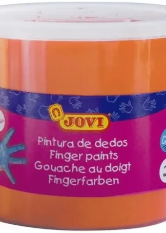 ESTUCHE 5 BOTES PINTURA DEDOS JOVI 125ML NARANJA