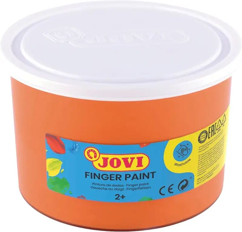 BOTE PINTURA DE DEDOS 500ML NARANJA
