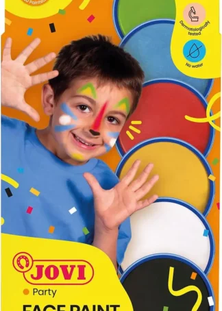 ESTUCHE 6 BOTES PINTURA FACIAL JOVI 8ML COLORES SURTIDOS