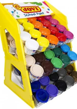 EXPOSITOR 100 BOTES TEMPERA JOVI 35ML COLORES SURTIDOS