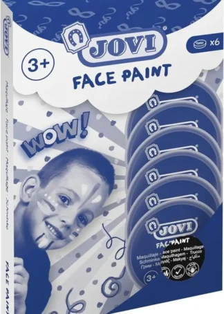 ESTUCHE 6 BOTES DE PINTURA FACIAL 8ML NEGRO