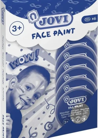 ESTUCHE 6 BOTES PINTURA FACIAL 8ML PLATA