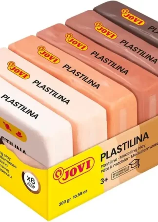 C/6 TACOS PLASTILINA JOVI 70 PEQUEÑA 50G. MULTICULTURAL