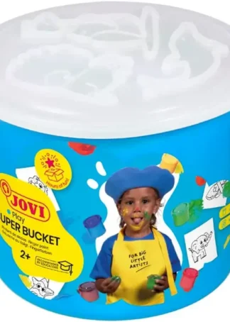 SET 5 BOTES PINTURA DEDOS JOVI 35ML + 20 PLANTILLAS