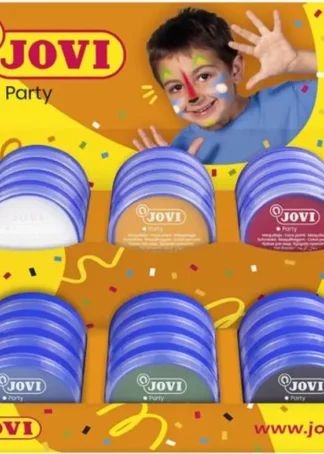 EXP 24 BOTES DE PINTURA FACIAL 6 COLORES 4 UDS CADA COLOR