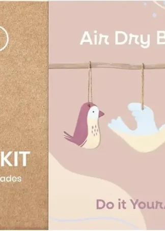 KIT MANUALIDADES PAJAROS CON PASTA MODELAR AIR DRY