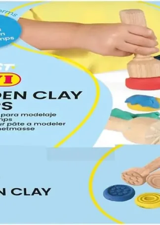 PACK 12 SELLOS MADERA TEXTURAS SURTIDAS MY FIRST PLASTILINA