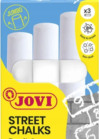 CAJA 3 TIZAS JUMBO COLOR BLANCO STREET CHALKS