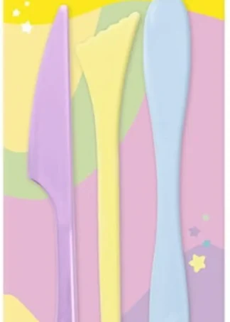 BLISTER 3 MODELADORES PARA PLASTILINA COLORES PASTEL JOVI